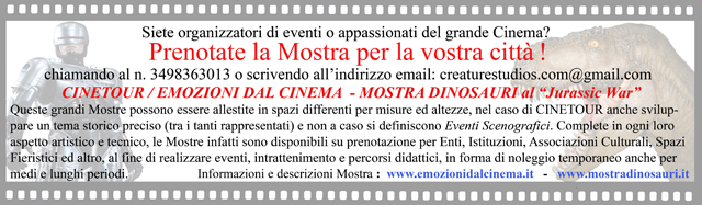 Cinecitta Mostra Cinetour Jurassic War